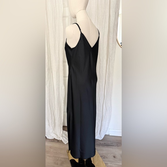 A New Day Black Slip Maxi Dress Spaghetti Strap - Picture 5 of 9